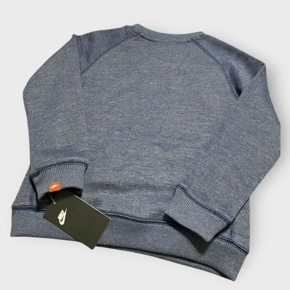Nike Sportswear Club Fleece Big Kids Crew-Neck Sweatshirt Boys size 6 New NWT